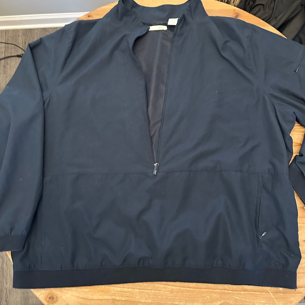 Women's Navy Half-Zip Utility Jacket